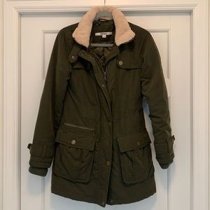 DKNY Army Green Utility Coat. Size XS